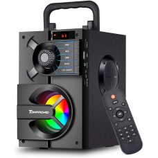 Bluetooth Speaker, Portable Bluetooth Speakers with Subwoofer Wireless Stereo Sound Rich Bass Speakers Outdoor Party Speaker Support Remote Control FM Radio LED Lights for Home, Travel, Camping Bluetooth Speaker, Portable Bluetooth Speakers with Subwoofer Wireless Stereo Sound Rich Bass Speakers Outdoor Party Speaker Support Remote Control FM Radio LED Lights for Home, Travel, Camping